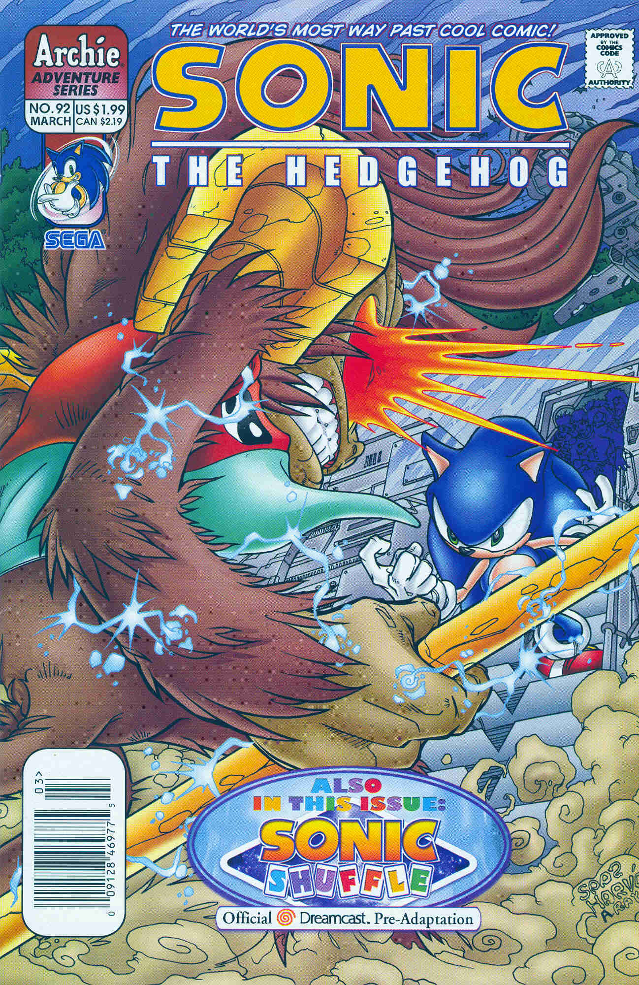 Sonic - Archie Adventure Series March 2001 Cover Page